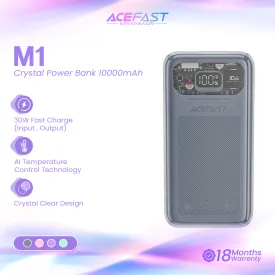 ACEFAST M1 SPARKLING SERIES 30W FAST CHARGING POWER BANK 10000MAH (MICA GREY) Power Bank (30W)