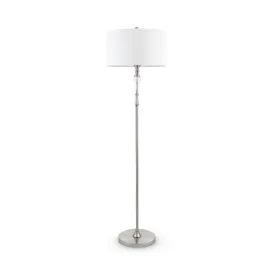 Alicante Floor lamp E27 - Nickel & White Finish