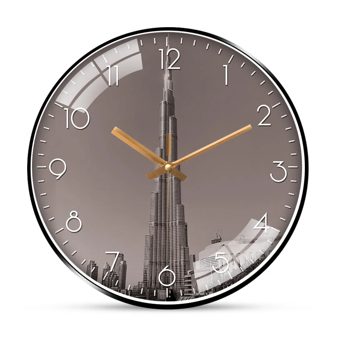 Amazing View of Burj Khlifa Wall Clock