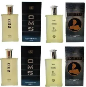 Aone CMS and Fighter Perfume 100ML Each (Pack of 4) Eau de Parfum - 400 ml