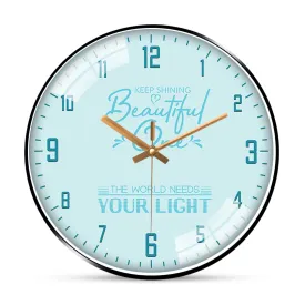 Attractive life quotes wall clock