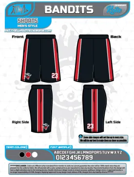 Bandits Baseball 11U Full Dye Short