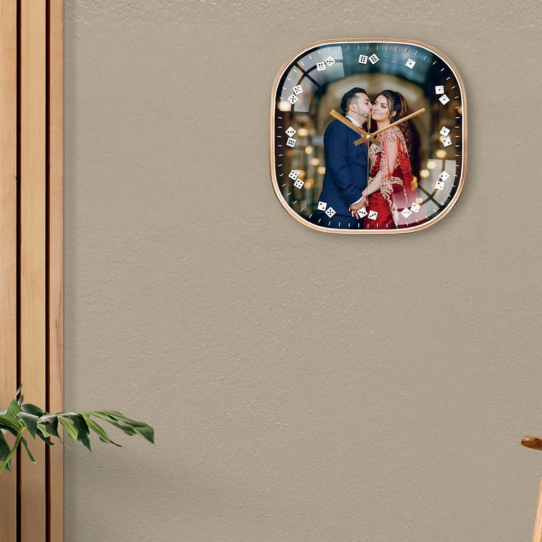 Beautiful Couple Photo Wall Clock