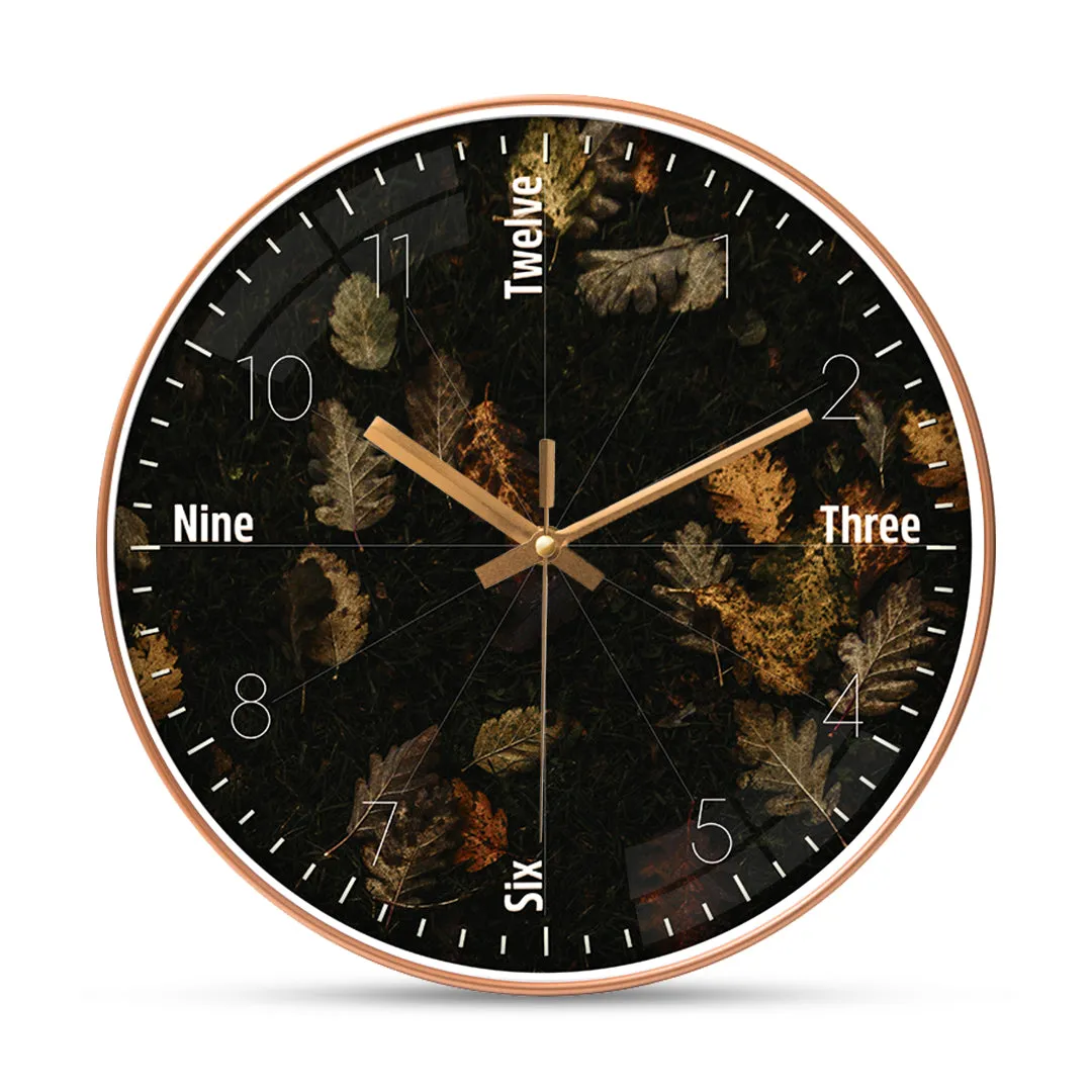 Beautiful flower wall clock