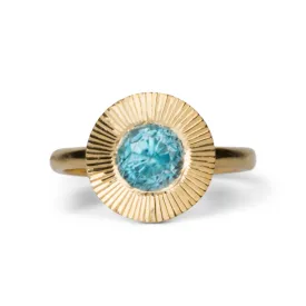 Blue Zircon Aurora Statement Ring