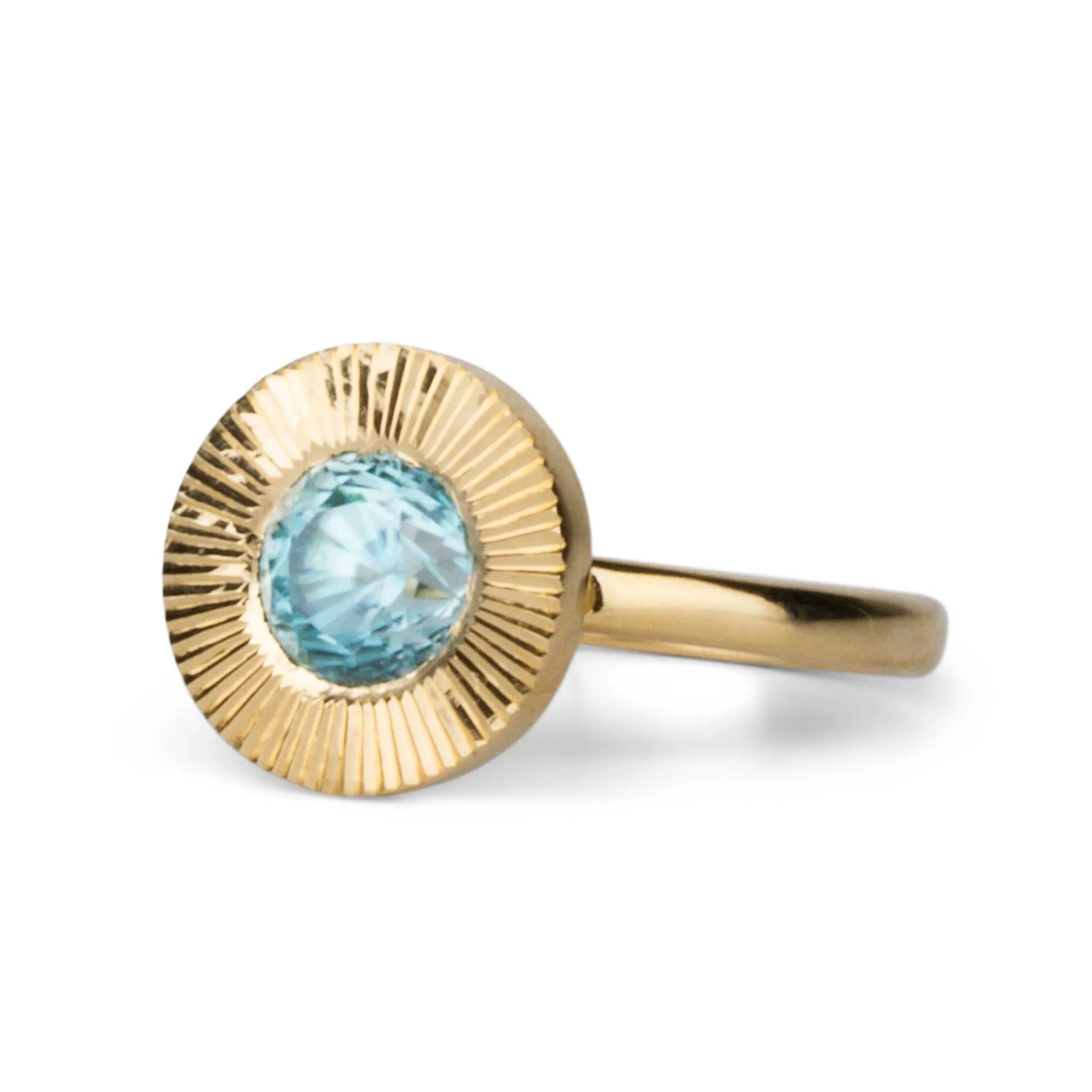 Blue Zircon Aurora Statement Ring