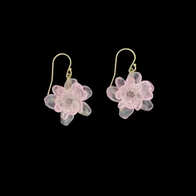 Blushing Rose Earrings - Wire