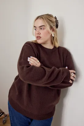 Bruno Recycled Wool Jumper Brown