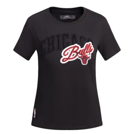 CHICAGO BULLS SCRIPT SJ SLIM FIT TEE (BLACK)