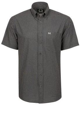 Cinch Arena Flex Button-Front Shirt - Dotted Charcoal