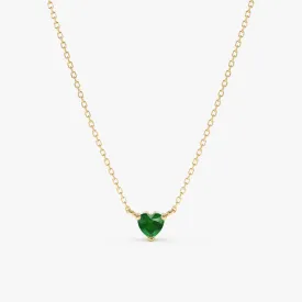 Emerald Heart Necklace, Corin