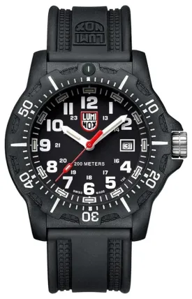 Luminox Black Ops CARBONOX Black Dial Black Rubber Strap Date Divers Quartz Mens Watch XL.8881