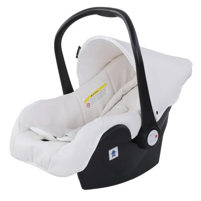 Luxe PU Leather 3 in 1 Stroller