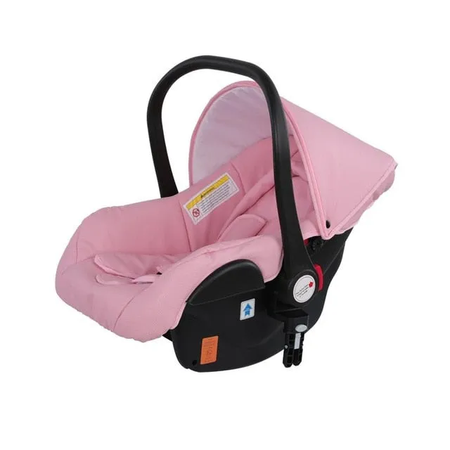 Luxe PU Leather 3 in 1 Stroller