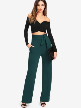 OCEAN WAVES TIE-UP PANTS