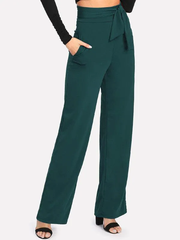 OCEAN WAVES TIE-UP PANTS