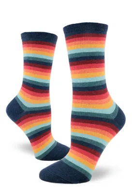 Retro '70s Stripe Women's Socks