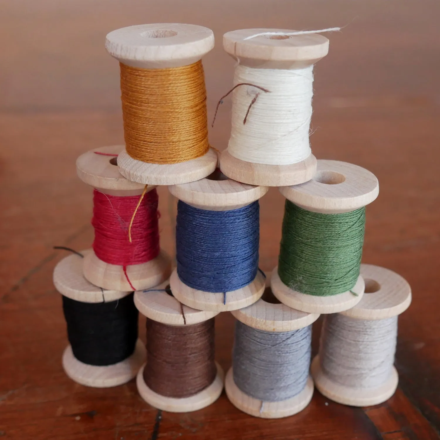 Set of Colored Linen Thread