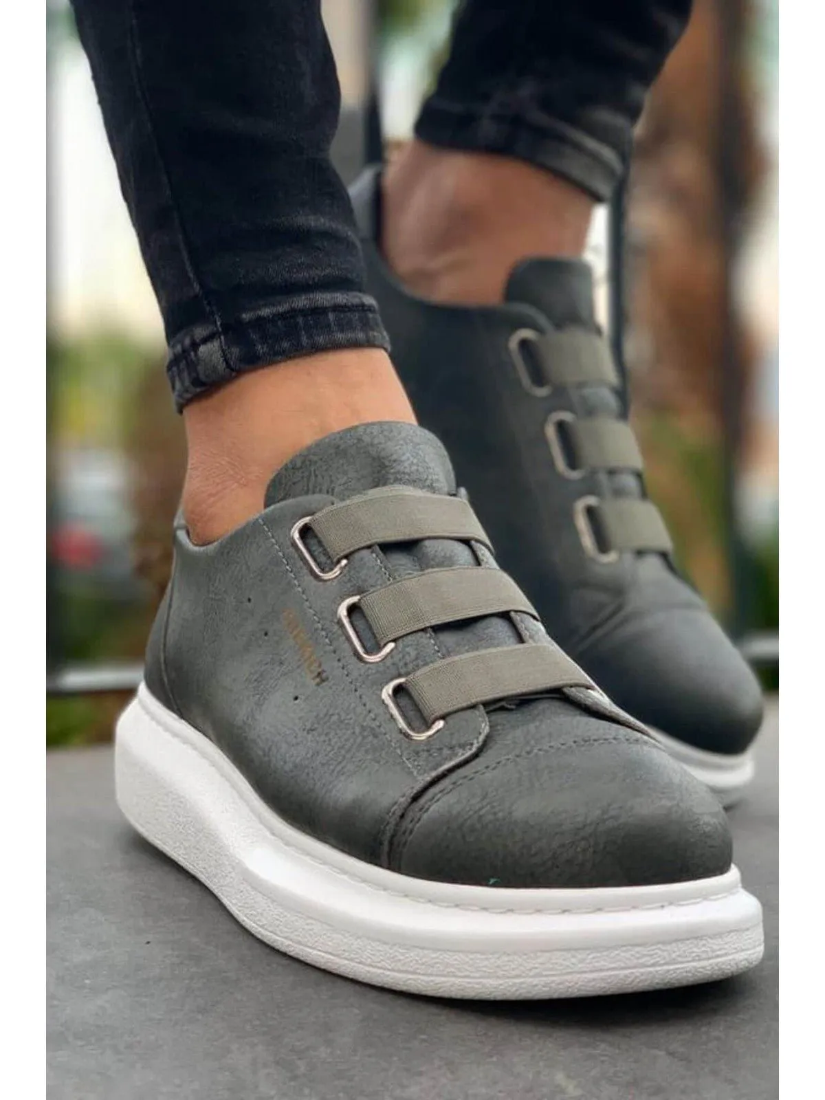 Sneakerjeans Gray Banding Sneaker CH253