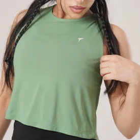 Tf-Ultra Premium Soft Green Women Sleeveless Top