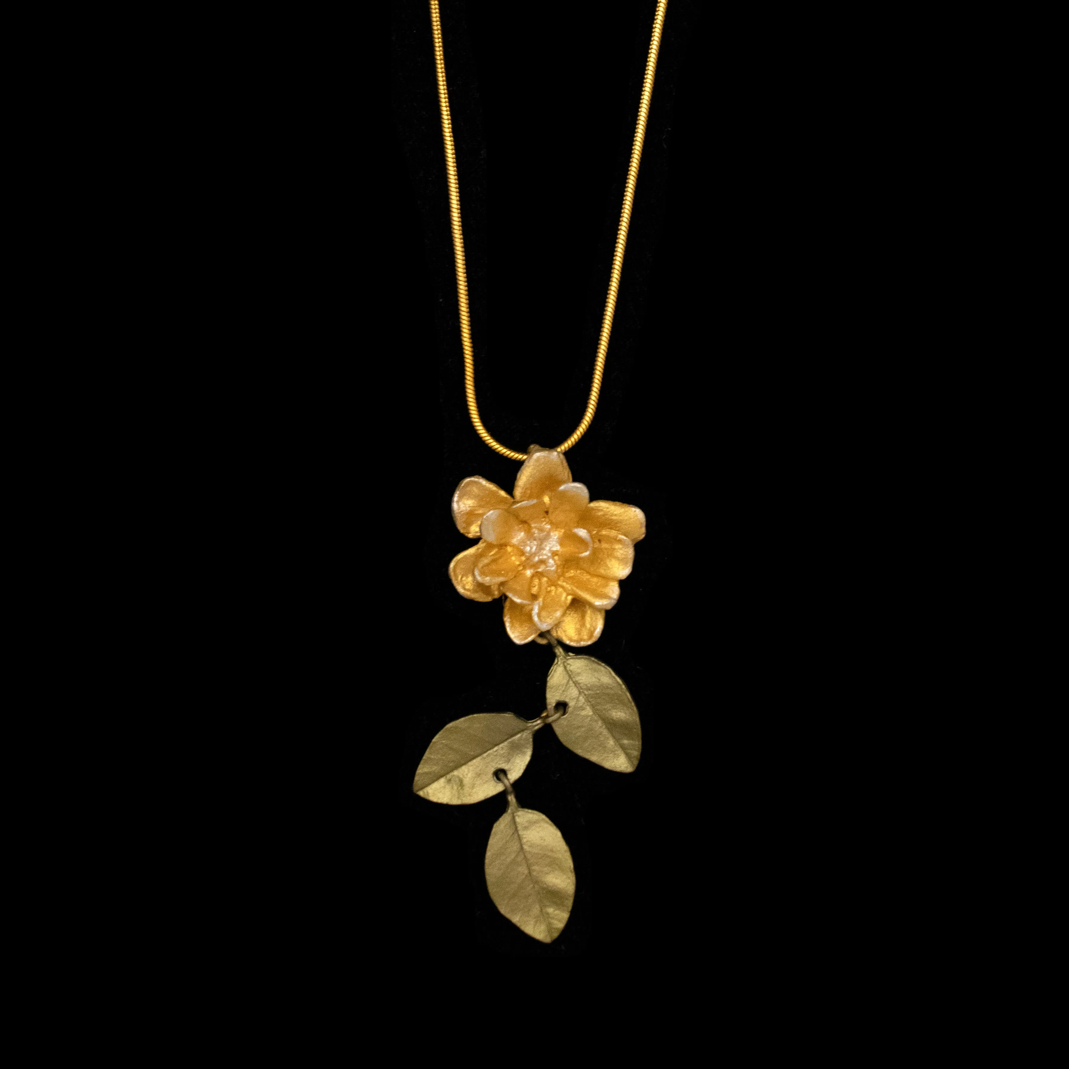 Yellow Rose Drop Pendant - Web Exclusive